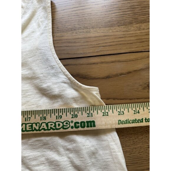 Soft Surroundings Size XL Danielle Cream Sleeveless Tunic Top Buttons Lagenlook - Picture 5 of 15